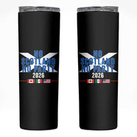No Scotland No Party 2026 Saltire Flag Skinny Tumbler Game Day Soccer Fans Football Tournament