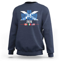 No Scotland No Party 2026 Saltire Flag Sweatshirt Game Day Soccer Fans Football Tournament