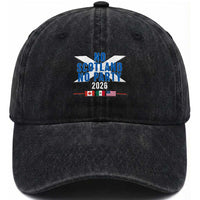 No Scotland No Party 2026 Saltire Flag Washed Cotton Baseball Cap Game Day Soccer Fans Football Tournament