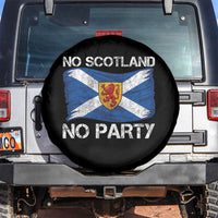 No Scotland No Party Saltire Flag Lion Rampant Crest Spare Tire Cover Game Day Soccer Fans Football Tournament