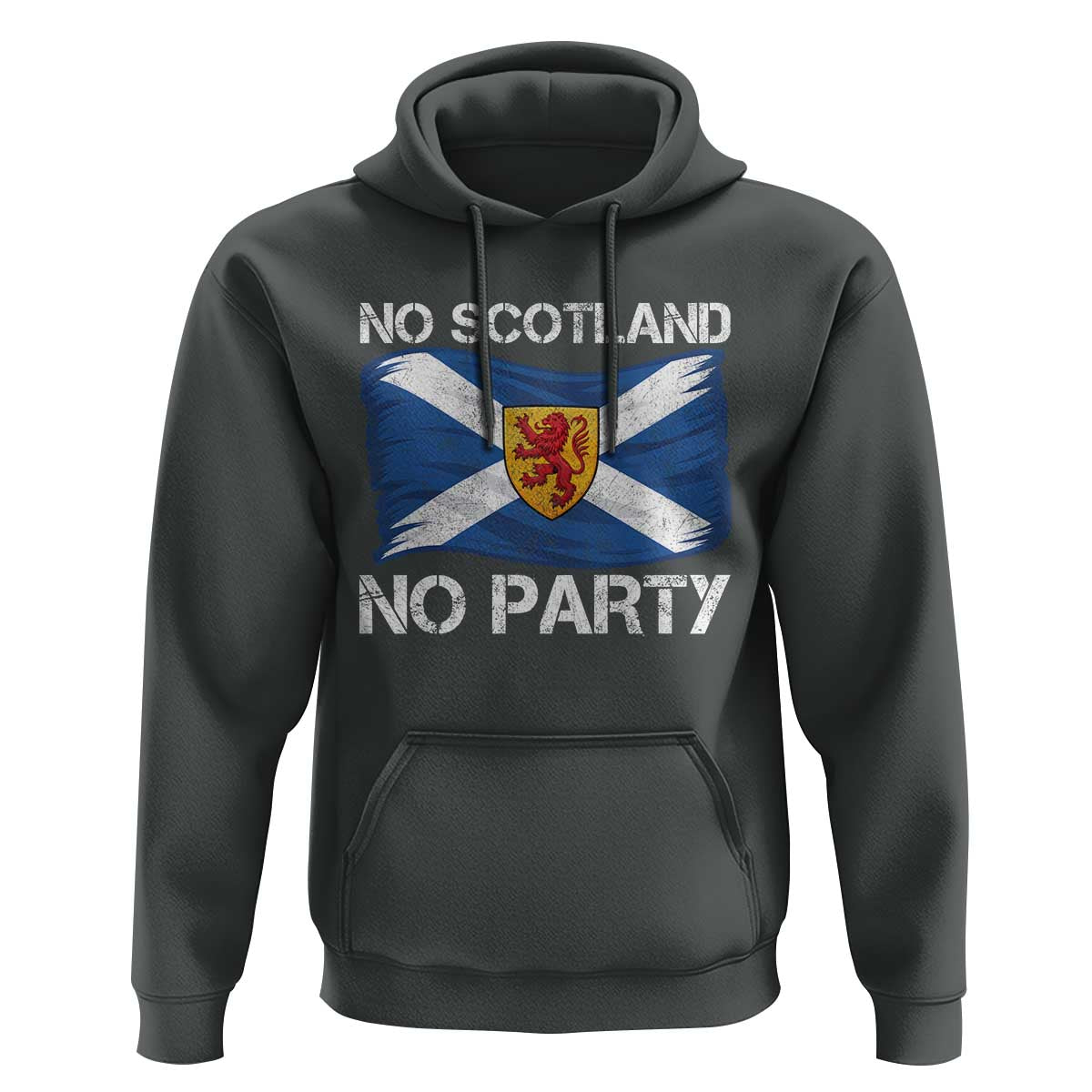 No Scotland No Party Saltire Flag Lion Rampant Crest Hoodie Game Day Soccer Fans Football Tournament