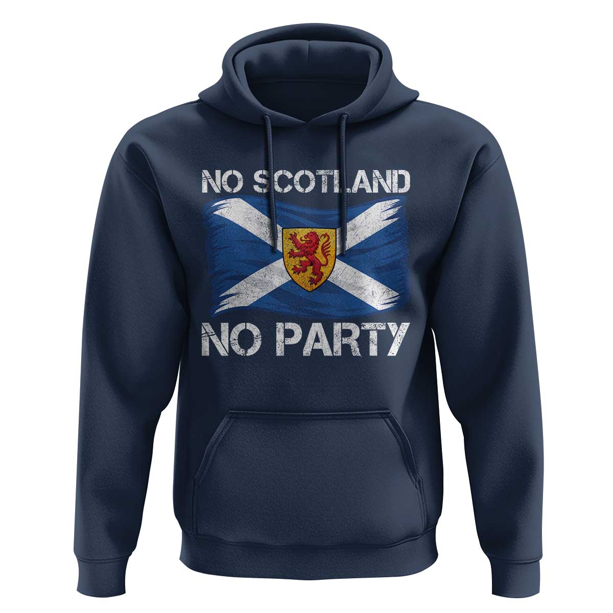 No Scotland No Party Saltire Flag Lion Rampant Crest Hoodie Game Day Soccer Fans Football Tournament