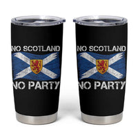 No Scotland No Party Saltire Flag Lion Rampant Crest Tumbler Cup Game Day Soccer Fans Football Tournament