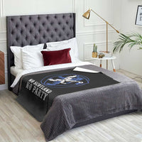 No Scotland No Party Distressed Shield Saltire Cross Throw Blanket Vintage Football Fans Game Day