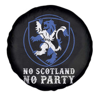 No Scotland No Party Distressed Shield Saltire Cross Spare Tire Cover Vintage Football Fans Game Day