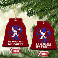No Scotland No Party Distressed Shield Saltire Cross Ceramic Ornament Vintage Football Fans Game Day
