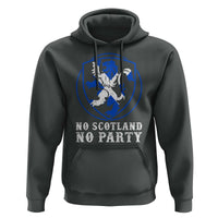 No Scotland No Party Distressed Shield Saltire Cross Hoodie Vintage Football Fans Game Day