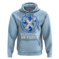 No Scotland No Party Distressed Shield Saltire Cross Hoodie Vintage Football Fans Game Day