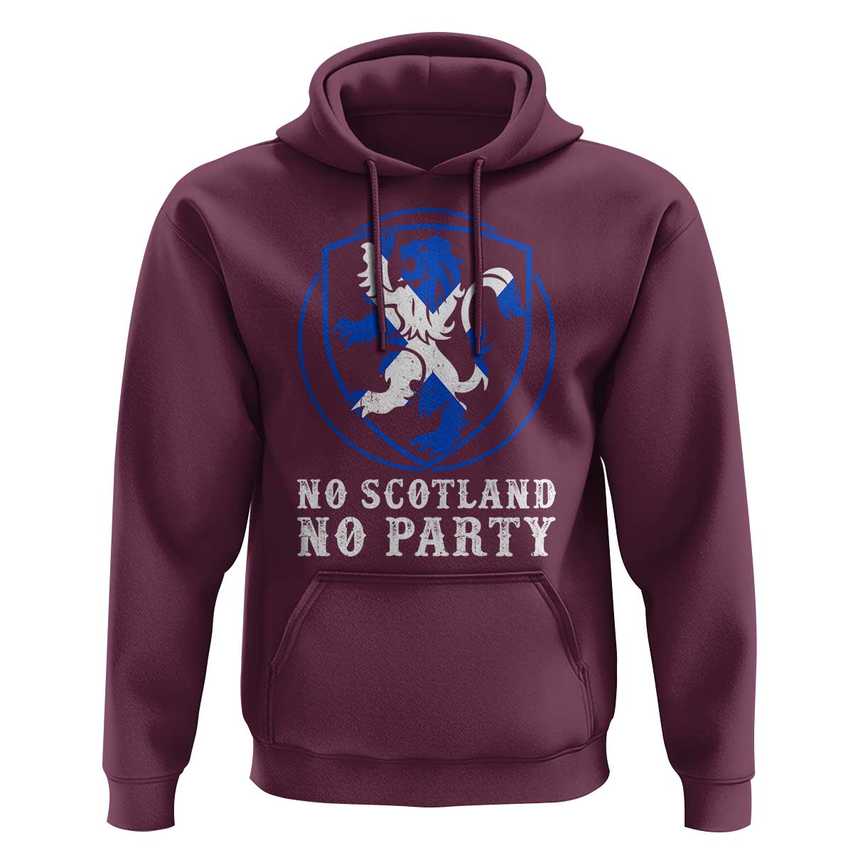 No Scotland No Party Distressed Shield Saltire Cross Hoodie Vintage Football Fans Game Day