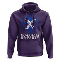 No Scotland No Party Distressed Shield Saltire Cross Hoodie Vintage Football Fans Game Day