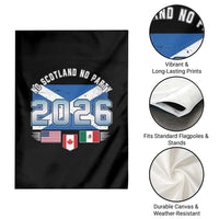No Scotland No Party 2026 North American Football Tournament Garden Flag Game Day Soccer Fans