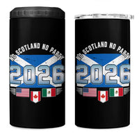 No Scotland No Party 2026 North American Football Tournament 4 in 1 Can Cooler Tumbler Game Day Soccer Fans