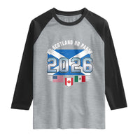 No Scotland No Party 2026 North American Football Tournament Raglan Shirt Game Day Soccer Fans