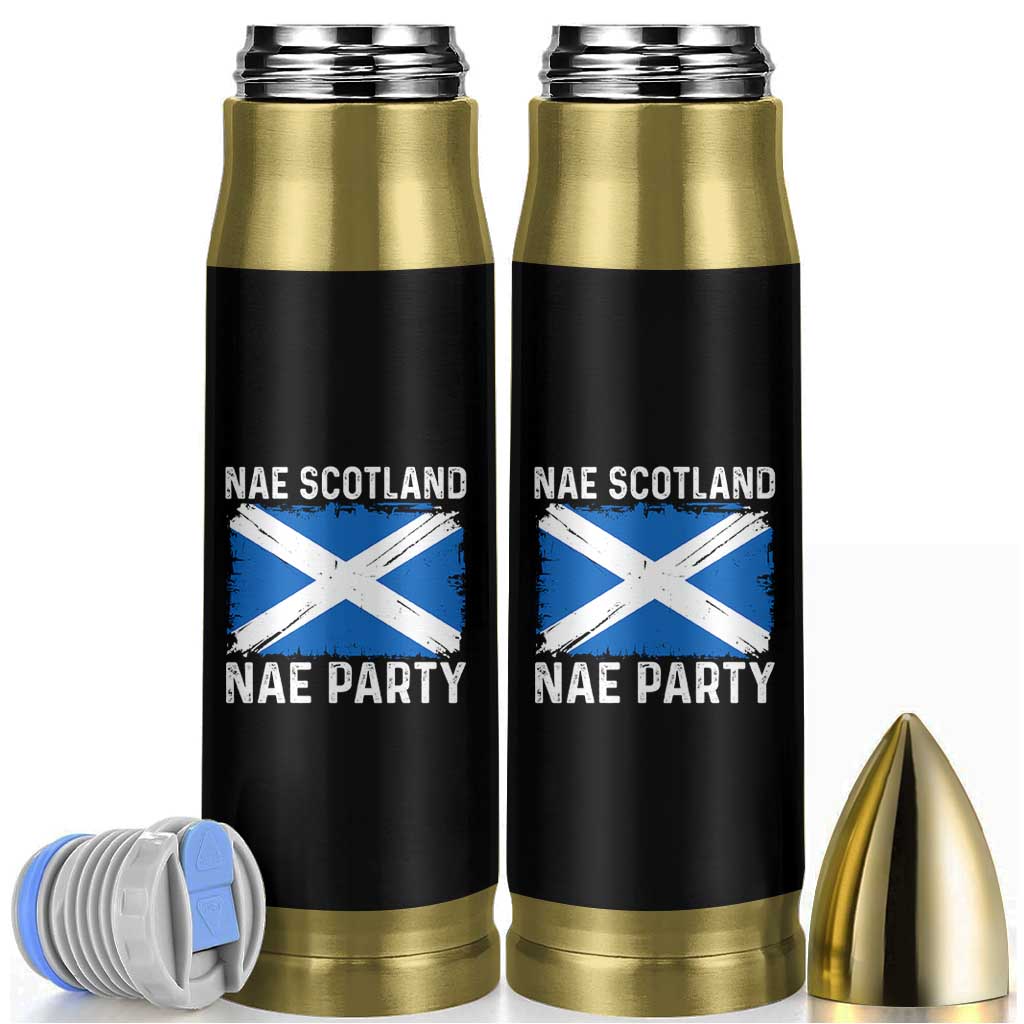 Nae Scotland Nae Party Saltire Flag Bullet Tumbler Vintage Scottish Accent Soccer Fans Football Tournament