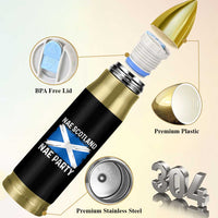 Nae Scotland Nae Party Saltire Flag Bullet Tumbler Vintage Scottish Accent Soccer Fans Football Tournament