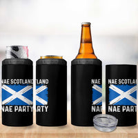 Nae Scotland Nae Party Saltire Flag 4 in 1 Can Cooler Tumbler Vintage Scottish Accent Soccer Fans Football Tournament