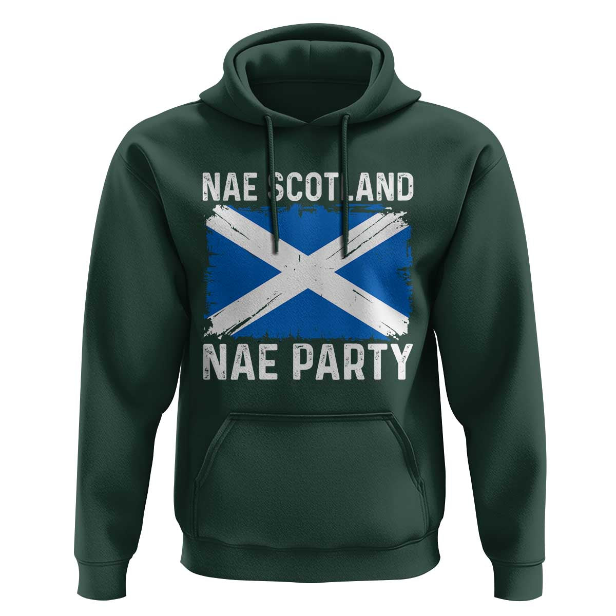 Nae Scotland Nae Party Saltire Flag Hoodie Vintage Scottish Accent Soccer Fans Football Tournament
