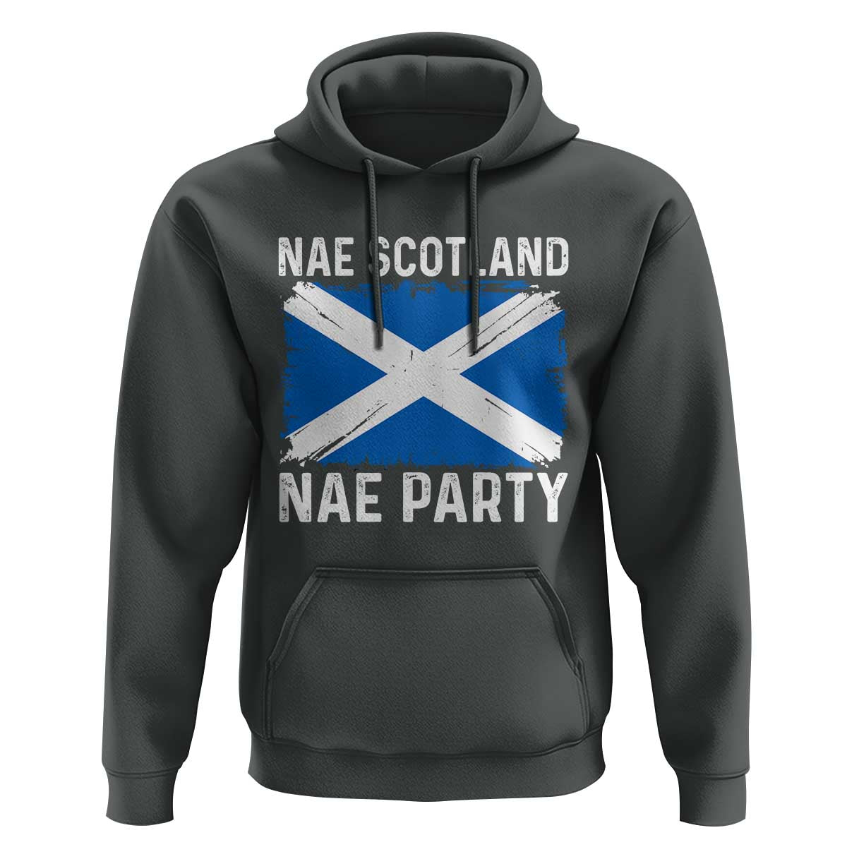 Nae Scotland Nae Party Saltire Flag Hoodie Vintage Scottish Accent Soccer Fans Football Tournament