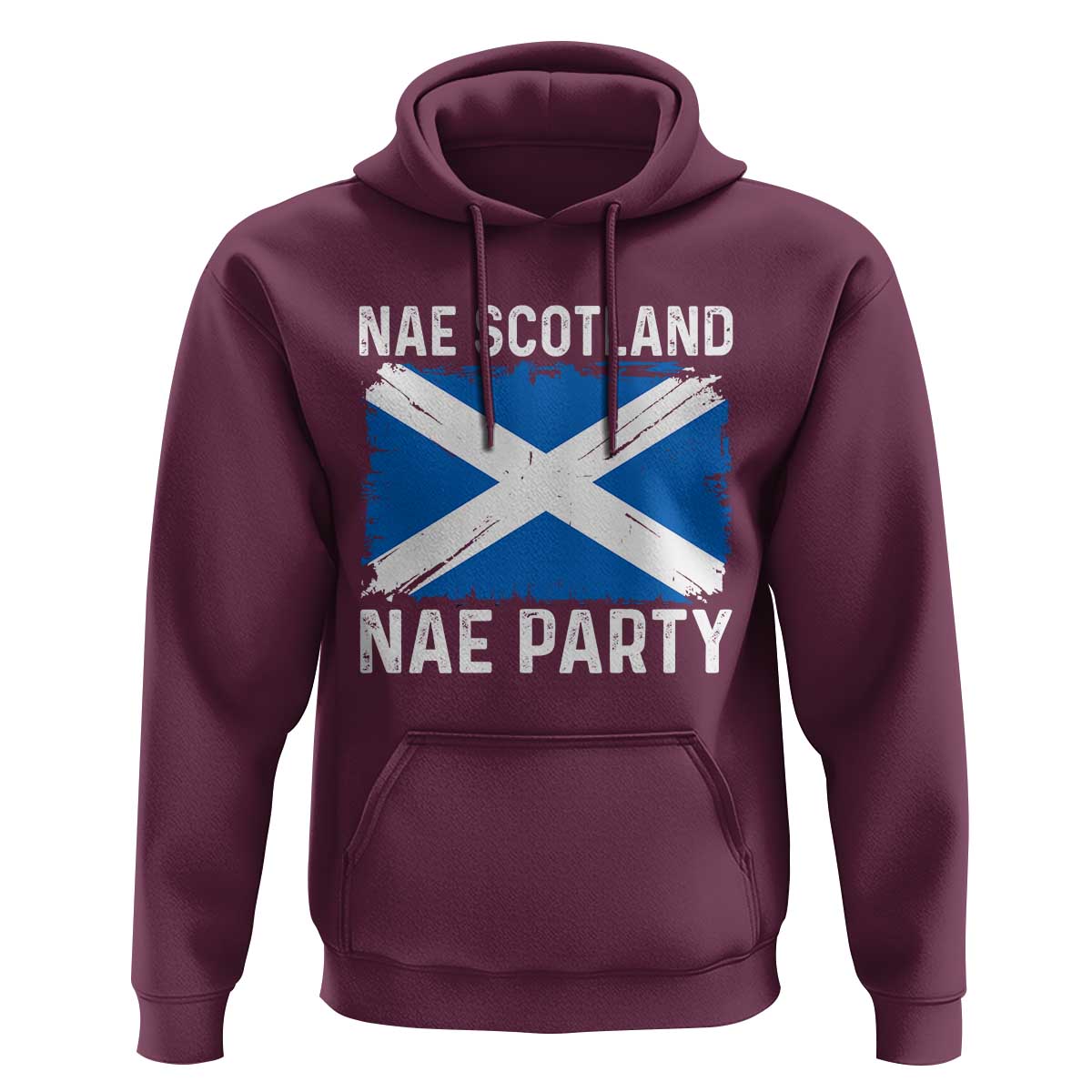 Nae Scotland Nae Party Saltire Flag Hoodie Vintage Scottish Accent Soccer Fans Football Tournament