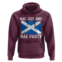 Nae Scotland Nae Party Saltire Flag Hoodie Vintage Scottish Accent Soccer Fans Football Tournament