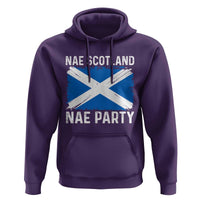 Nae Scotland Nae Party Saltire Flag Hoodie Vintage Scottish Accent Soccer Fans Football Tournament