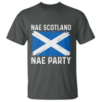 Nae Scotland Nae Party Saltire Flag T Shirt Vintage Scottish Accent Soccer Fans Football Tournament