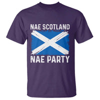 Nae Scotland Nae Party Saltire Flag T Shirt Vintage Scottish Accent Soccer Fans Football Tournament
