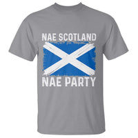 Nae Scotland Nae Party Saltire Flag T Shirt Vintage Scottish Accent Soccer Fans Football Tournament