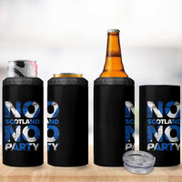 No Scotland No Party Saltire Flag 4 in 1 Can Cooler Tumbler Football Fans Soccer Tournament Sports Lover