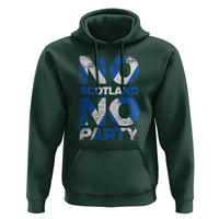 No Scotland No Party Saltire Flag Hoodie Football Fans Soccer Tournament Sports Lover