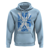 No Scotland No Party Saltire Flag Hoodie Football Fans Soccer Tournament Sports Lover