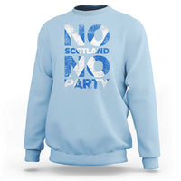 No Scotland No Party Saltire Flag Sweatshirt Football Fans Soccer Tournament Sports Lover