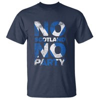 No Scotland No Party Saltire Flag T Shirt Football Fans Soccer Tournament Sports Lover
