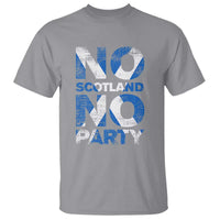 No Scotland No Party Saltire Flag T Shirt Football Fans Soccer Tournament Sports Lover