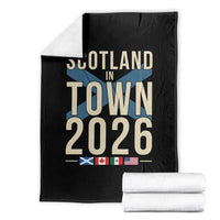 Scotland in Town 2026 Football Fans Throw Blanket Soccer Tournament North American Sports Lovers