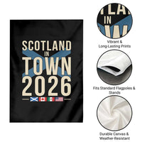 Scotland in Town 2026 Football Fans Garden Flag Soccer Tournament North American Sports Lovers