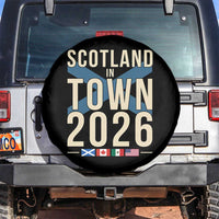 Scotland in Town 2026 Football Fans Spare Tire Cover Soccer Tournament North American Sports Lovers