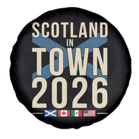 Scotland in Town 2026 Football Fans Spare Tire Cover Soccer Tournament North American Sports Lovers