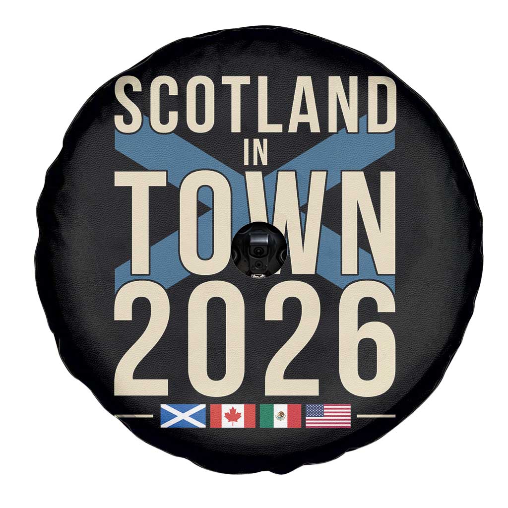 Scotland in Town 2026 Football Fans Spare Tire Cover Soccer Tournament North American Sports Lovers