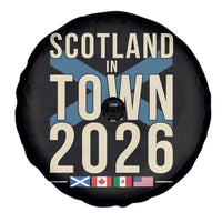 Scotland in Town 2026 Football Fans Spare Tire Cover Soccer Tournament North American Sports Lovers