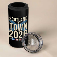 Scotland in Town 2026 Football Fans 4 in 1 Can Cooler Tumbler Soccer Tournament North American Sports Lovers