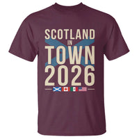 Scotland in Town 2026 Football Fans T Shirt Soccer Tournament North American Sports Lovers