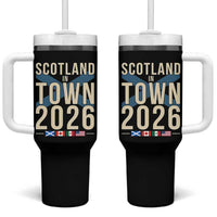 Scotland in Town 2026 Football Fans Tumbler With Handle Soccer Tournament North American Sports Lovers