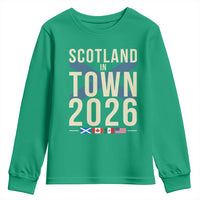 Scotland in Town 2026 Football Fans Youth Sweatshirt Soccer Tournament North American Sports Lovers