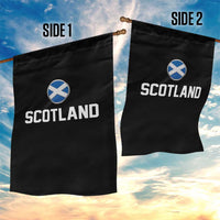 Scotland Round Saltire Flag Emblem Garden Flag Classic Varsity Typography Sports Fans
