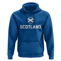 Scotland Round Saltire Flag Emblem Hoodie Classic Varsity Typography Sports Fans