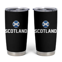Scotland Round Saltire Flag Emblem Tumbler Cup Classic Varsity Typography Sports Fans