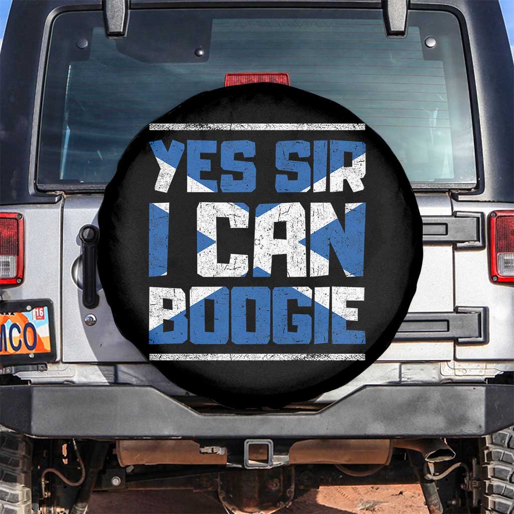 Funny Scottish Anthem Fan Saltire Flag Spare Tire Cover Yes Sir I Can Boogie Sports Style Scotland Football Supporters