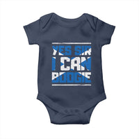 Funny Scottish Anthem Fan Saltire Flag Baby Onesie Yes Sir I Can Boogie Sports Style Scotland Football Supporters