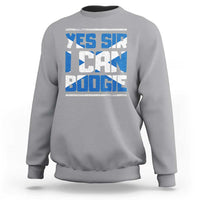 Funny Scottish Anthem Fan Saltire Flag Sweatshirt Yes Sir I Can Boogie Sports Style Scotland Football Supporters